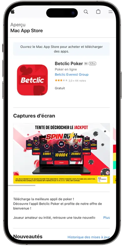 betclic poker avis